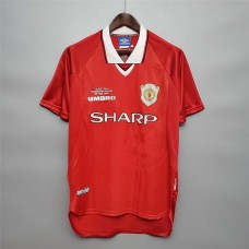 Manchester United 99/00 Home Red Soccer Jersey